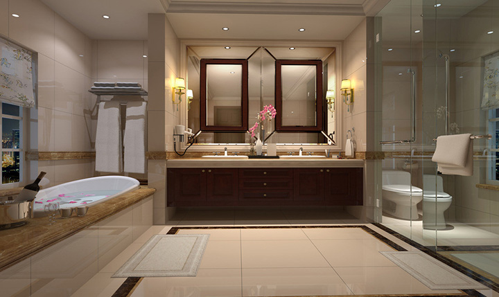 別墅設計衛(wèi)生間如何凸顯功能性？ 